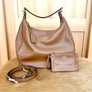 Coach Brown Leather Women's Bag Set